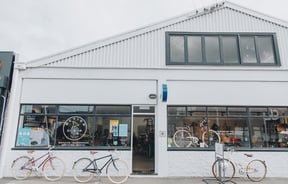 The building which is home to Action Bicycle Club in Christchurch.