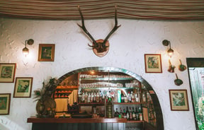 Bar area at Cazador.