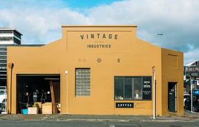 Exterior of Vintage Industries, New Plymouth.
