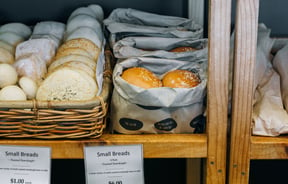 Small breads for sale at Volare, Hamilton.