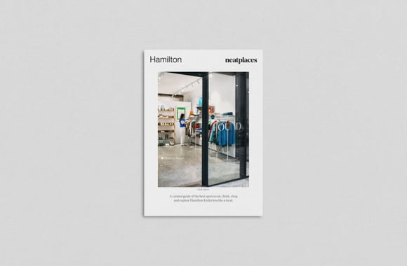 A photo of the latest Neat Places Hamilton Pocket Guide.