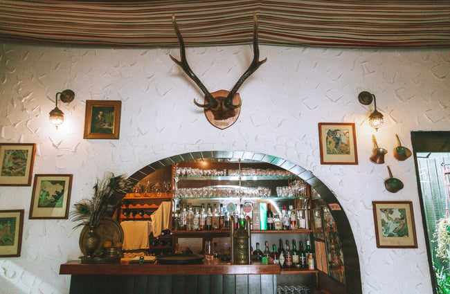 Bar area at Cazador.