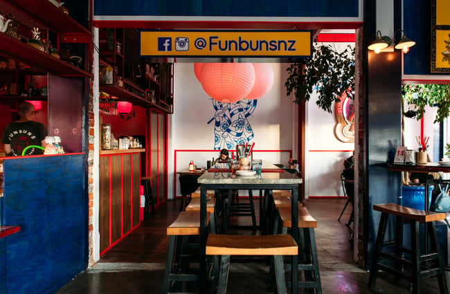 The colourful FunBuns interior.