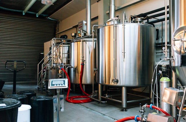 The brewing tanks at Heyday, Wellington.