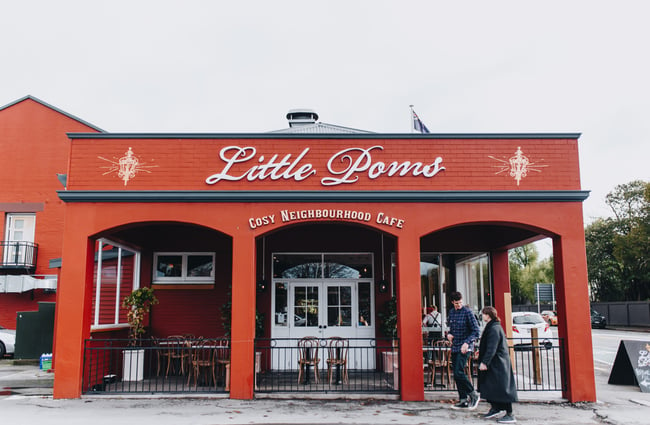 Entrance to Little Poms, Christchurch.