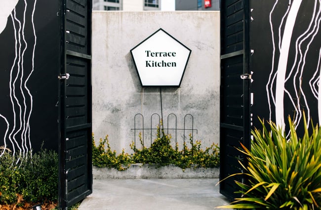 Entrance to Terrace Kitchen.