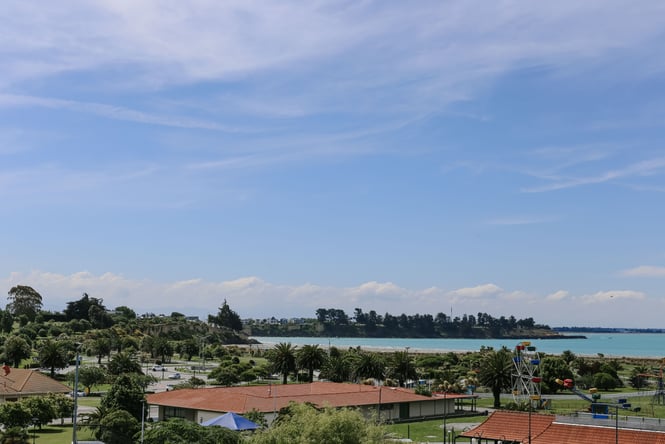 View of Caroline Bay, Timaru.