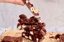A stack of Bennetto chocolate.