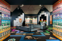 An intense, brightly-coloured exhibition at Hastings Art Gallery.