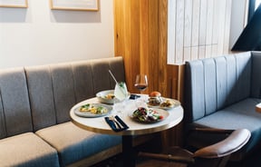 Sharing plates on a table at Earl, Christchurch