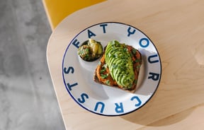 Avocado on toast from Grizzly Baked Goods.
