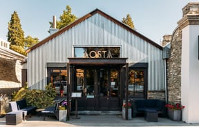 The entrance to Aosta Arrowtown.