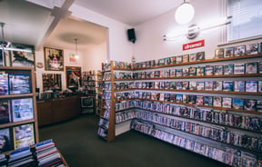 Inside the store.