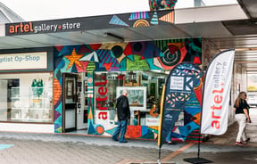 Exterior view of Artel Gallery & Store.