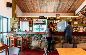 The inside of the pub at Awastone in Rangitikei.