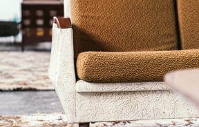 Brown couch.