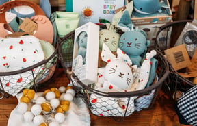 A close up of stuffed toys at Fat Rabbit in Rangitikei.