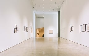 Corridor in the Govett-Brewster Gallery in New Plymouth, Taranaki.