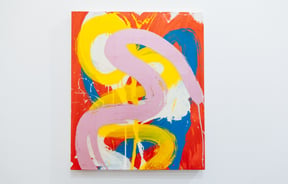 Close up of an artwork.