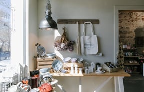 Table of homewares for sale at Good Food Co.