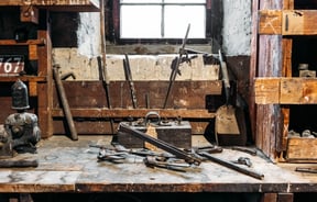 The inside of Hayes Engineering in Oturehua.