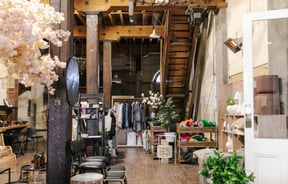 Interior view of the shop at Housekeepers Design in Ōamaru.