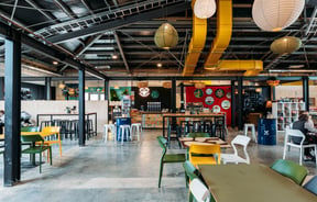 The dining area inside Kai Tahi Porirua.