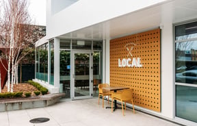 Building exterior of LOCAL cafe, Palmerston North.