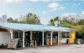 Building exterior of Manakau Market.