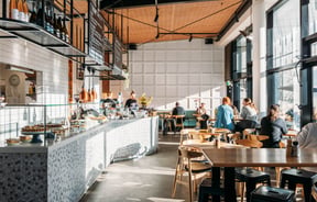 The cafe space at Pickle and Pie.