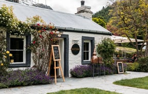 Exterior view of Arrowtown's Rifters Tasting Room.