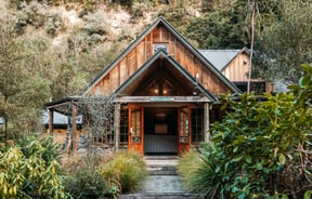 The entrance to River Valley Lodge in Taihape.