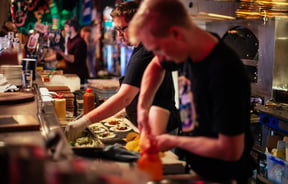 Chefs in the kitchen.