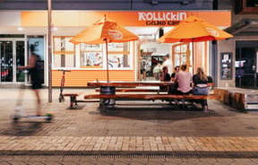 Rollickin's new Cashel St location is a late night dessert venue.