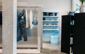 Clothing and shelves at Seletti Concept Store in Arrowtown.