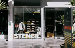 Exterior of Stencil store in Christchurch
