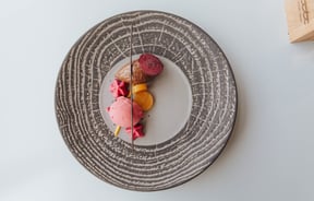 A plate of food.