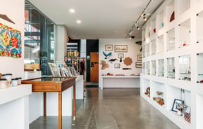 The inside of Toi Store at Pātaka.