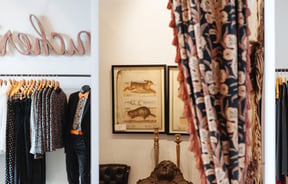 Clothes and changing room.