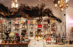 Perfume display.