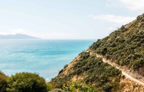 The ocean view along Kāpiti Coast.