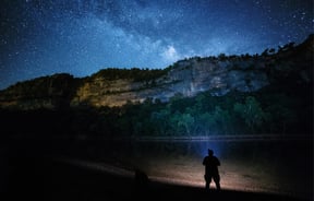 An image of night sky filled with stars at Dark Sky Project.