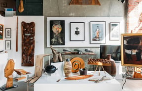 Homewares on display at Kura Wellington.