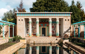 The Greek section of Hamilton Gardens.