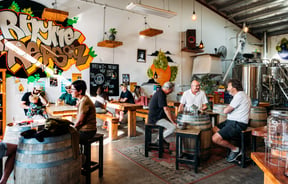 People dining inside Rhyme x Reason.