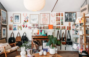 Inside a boutique in the famed Country Lane shopping destination.
