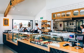 Pembroke Patisserie's cabinet filled with yummy treats