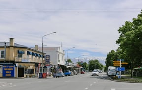 The streets of Geraldine on a sunny day.