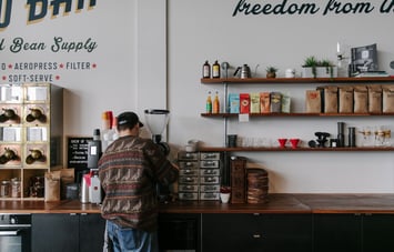 Barista working at Sublime Roastery and Brew Bar.