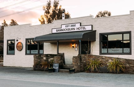 The exterior of Bannockburn Hotel in Central Otago
